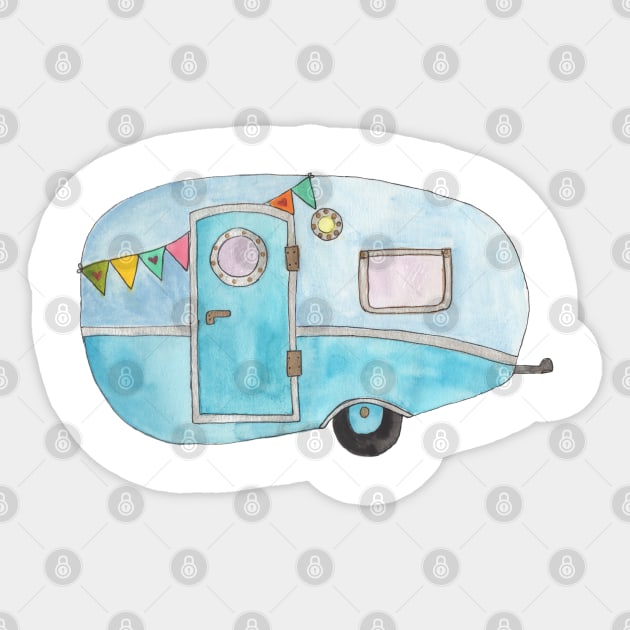 Camper Sticker by Wild Tangents